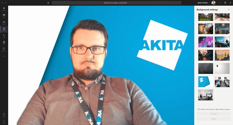 Adding A Custom Microsoft Teams Background | Akita | Teams Video Call