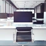 a modern office with IT that could be switched to Akita