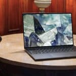 laptop on table