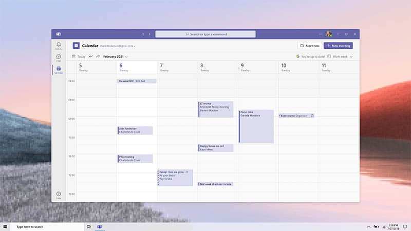 calendar in microsoft teams essentials