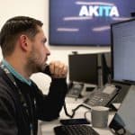 Akita engineer providing consultancy to a customer