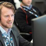 IT expert providing remote support