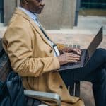 Man working remotely